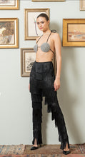 Load image into Gallery viewer, BLACK FRINGE PANTS
