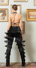 Load image into Gallery viewer, BLACK FRINGE PANTS
